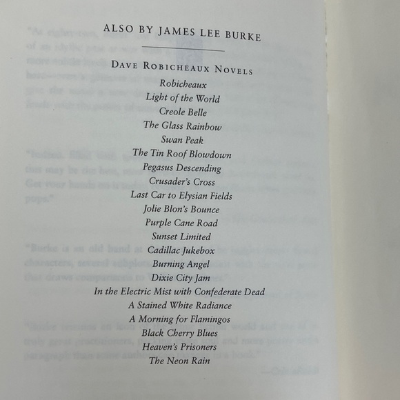 James Lee Burke 'The New Iberia Blues' softcover Book - a dave robicheaux novel - Picture 6 of 16